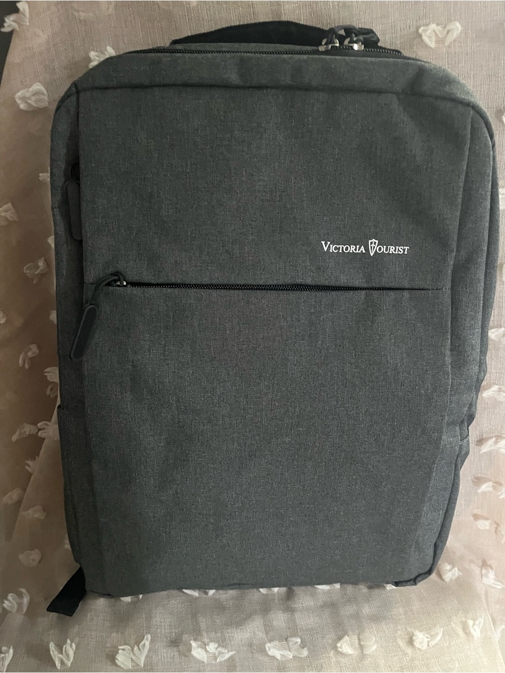 Men's Grey laptop Backpack - Compact Everyday Bag